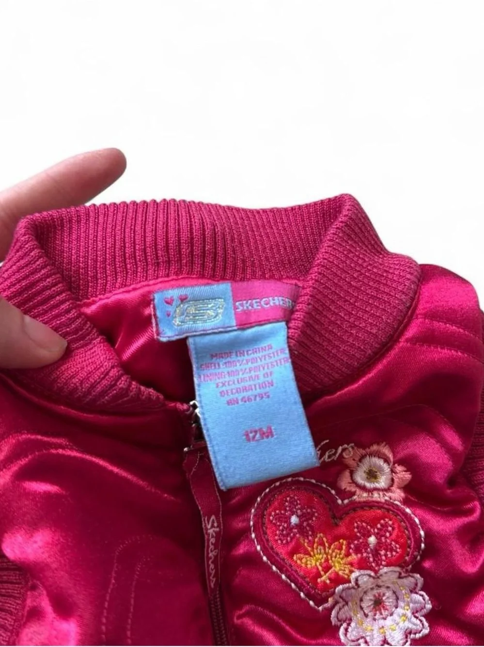 Infants Skechers Red Satin Vest with Heart Patch‎